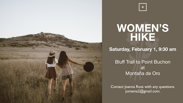 women hike
